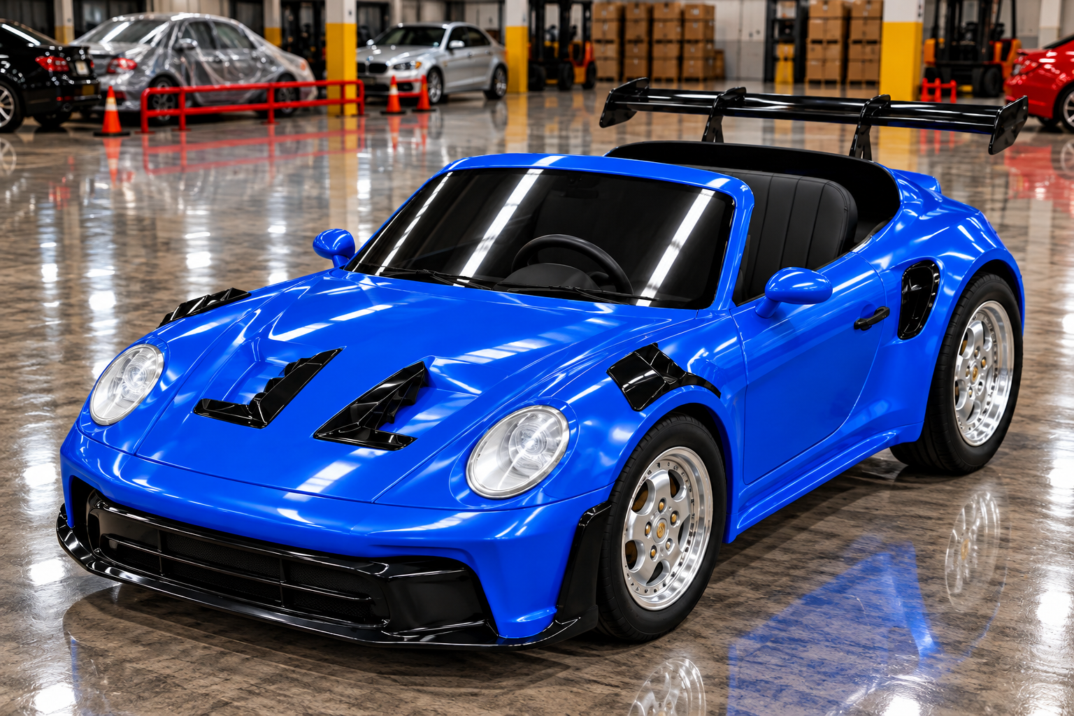 Cobalt blue kart